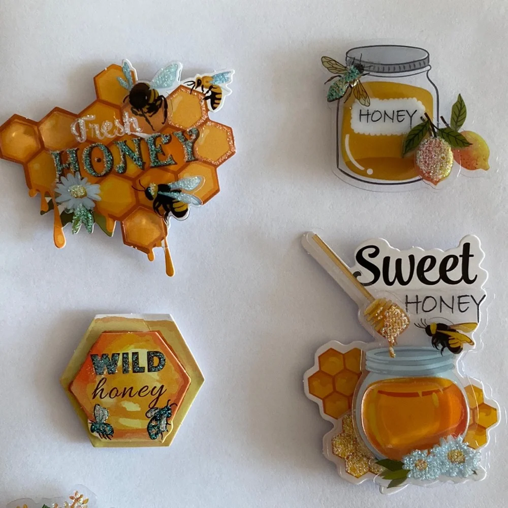 Sweet Honey Bee Crafting Stickers